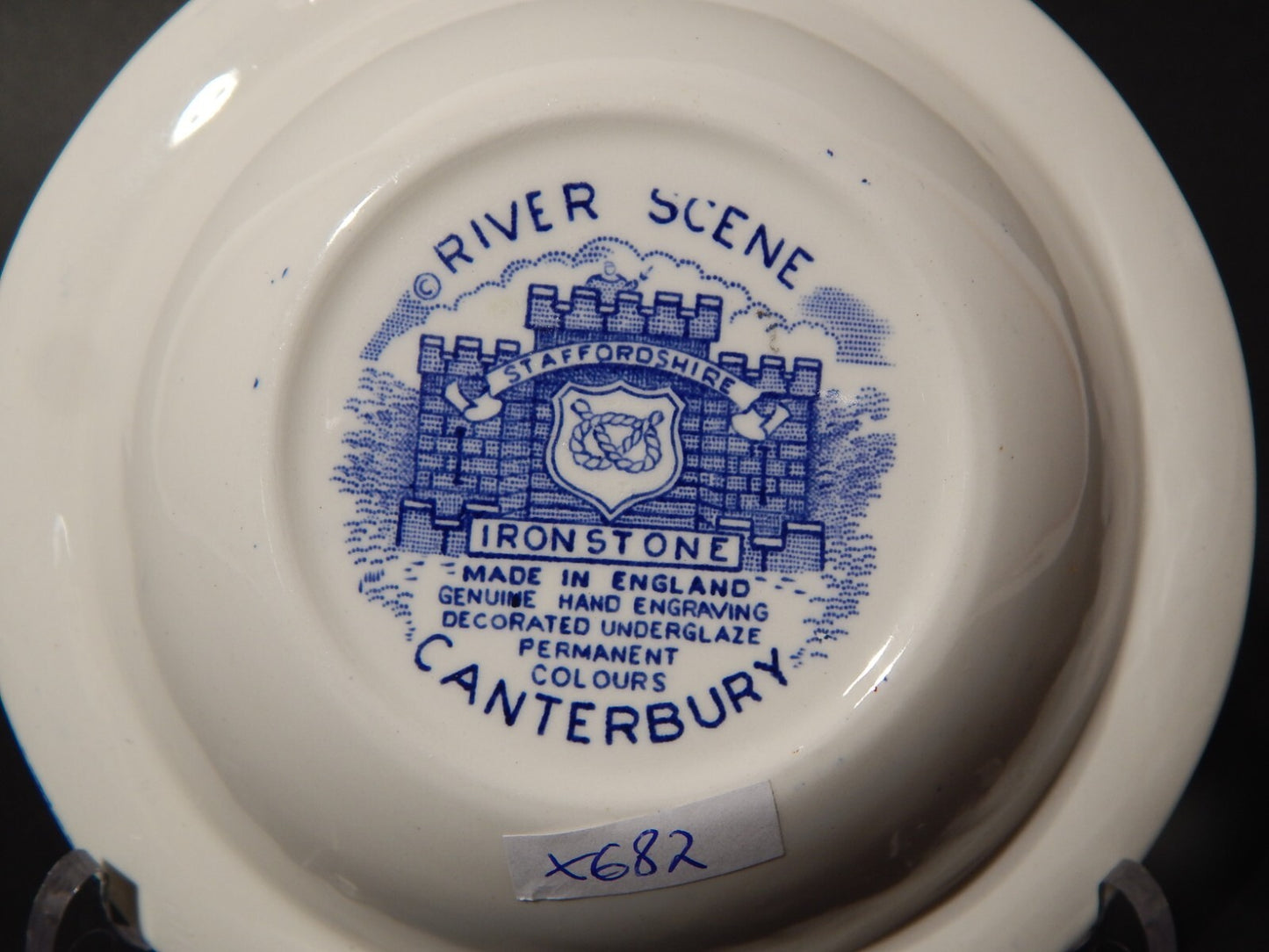 ANTICA CIOTOLA SEMI PORCELLANA POTTERY RIVER SCENES IRON STAFFORDSHIRE