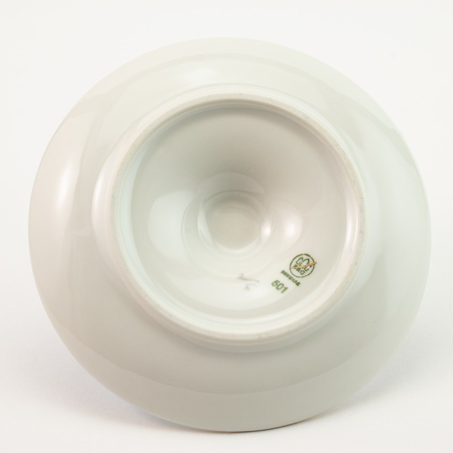 PORTA CANDELA PORCELLANA E ORO ZECCHINO GABBIANI BING&GRONDAHL COPENHAGEN 501