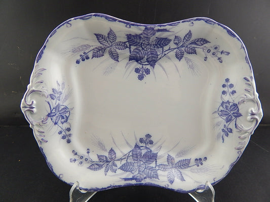 ANTICO VASSOIO CERAMICA SARREGUEMINES SENZA MARCHIO ART NOUVEAU MORE DI ROVO #