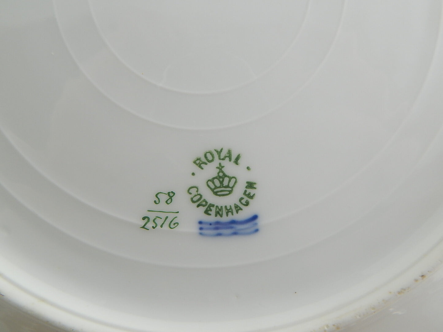 ANTICO PIATTO PORCELLANA ART NOUVEAU ROYAL COPENHAGEN TIFFANY ROSA CANINA DIPINT