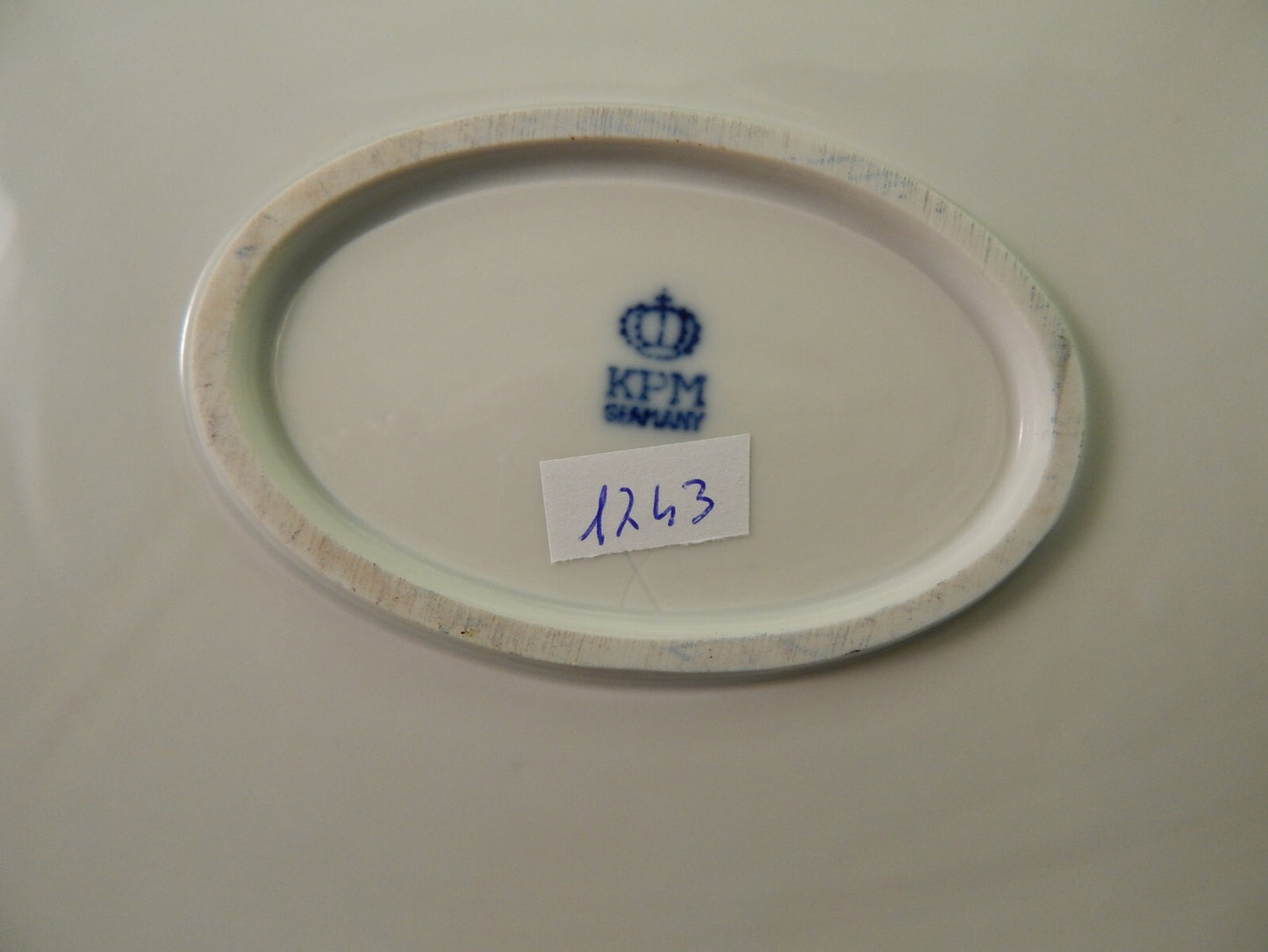 ANTICO 1926 ART DECO PREZIOSO VASSOIO OVALE PORCELLANA KPM ROSENTHAL #1743