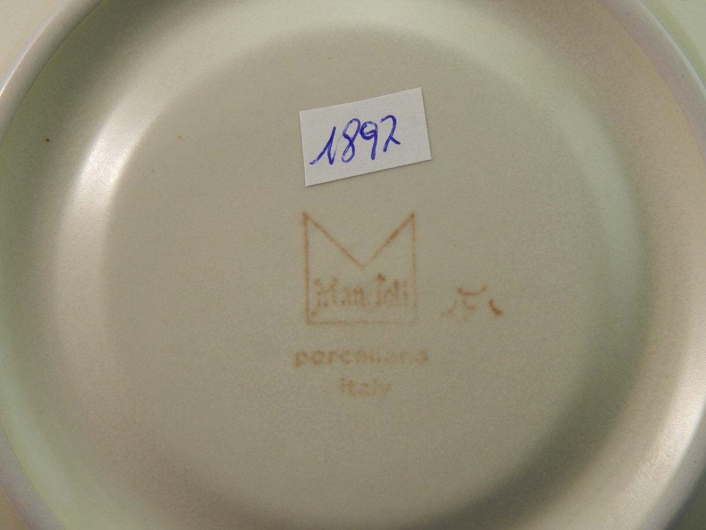 VINTAGE PORCELLANA MANCIOLI COLLEZIONE TUSCIA TAZZA DA BRODO #1897