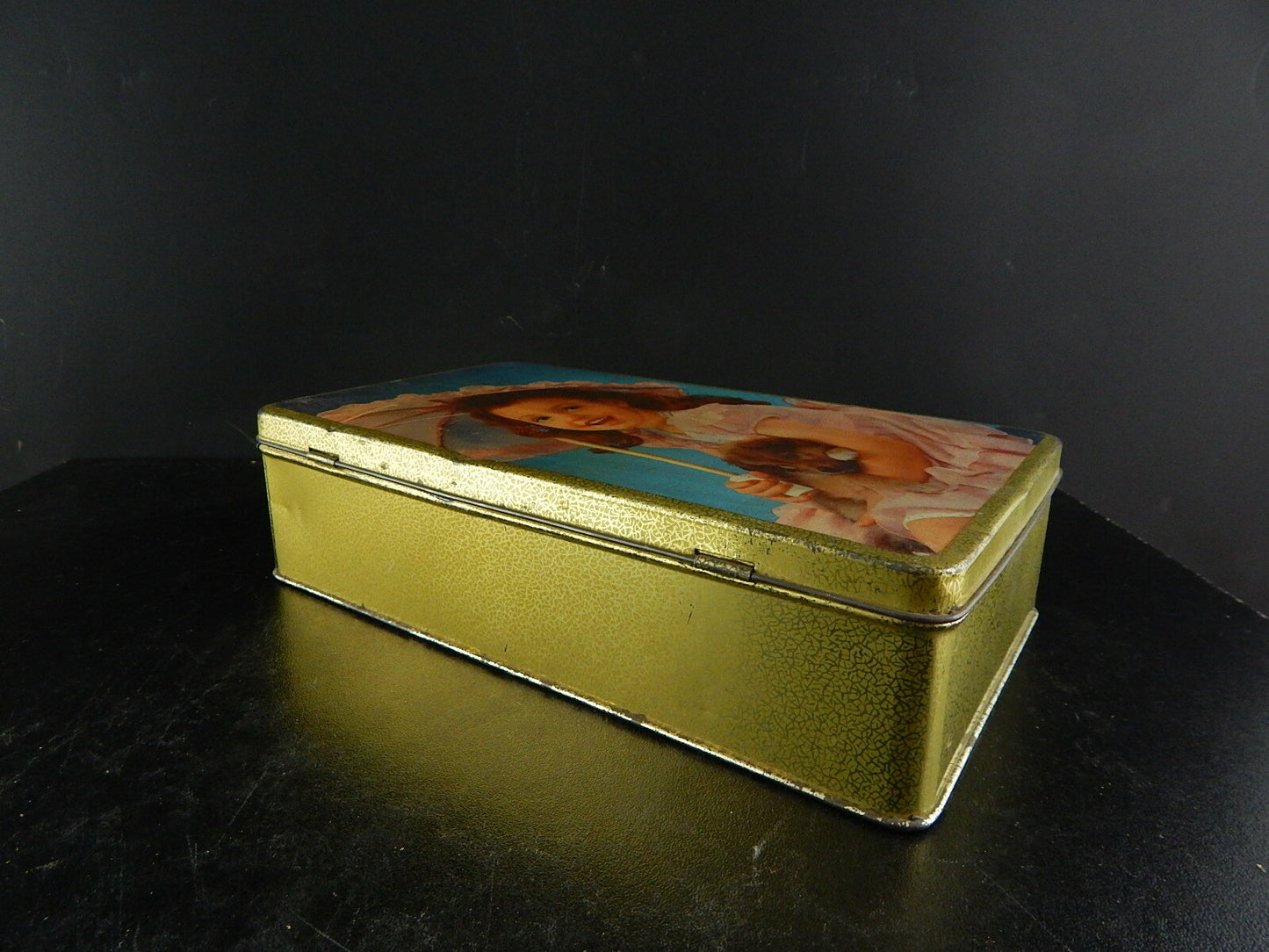 PUBBLICITARIO VINTAGE SCATOLA LATTA BISCOTTI WAMAR TORINO COLLEZIONE