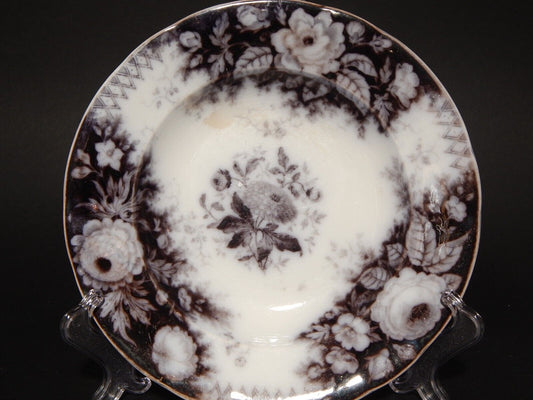 ANTICO PIATTO FONDO CERAMICA JARDINIERE VILLEROY & BOCH FINE '800 DIFETTO B1136