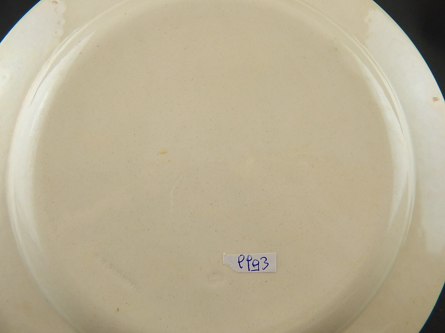 ANTICO PIATTO SEMI PORCELLANA RICHARD MILANO DECORO FERRARA META' 800 #9993