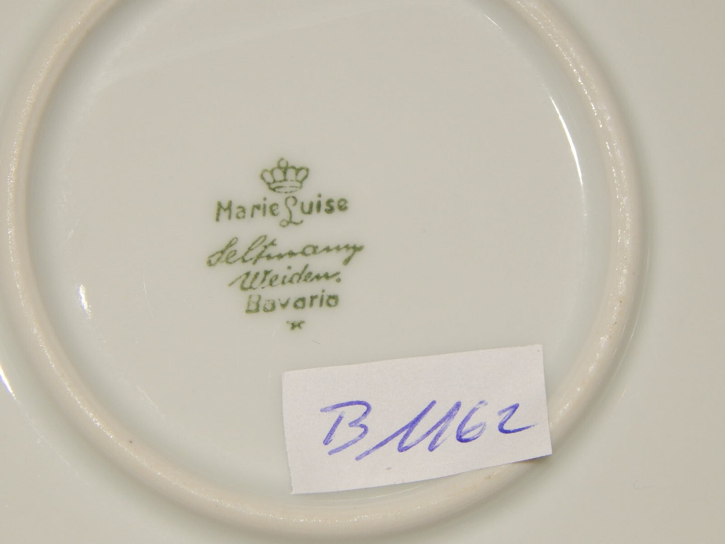 ANTICO VASSOIO ROTONDO PORCELLANA BIANCA SELTMANN WEIDEN BAVARIA MARIE LUISE