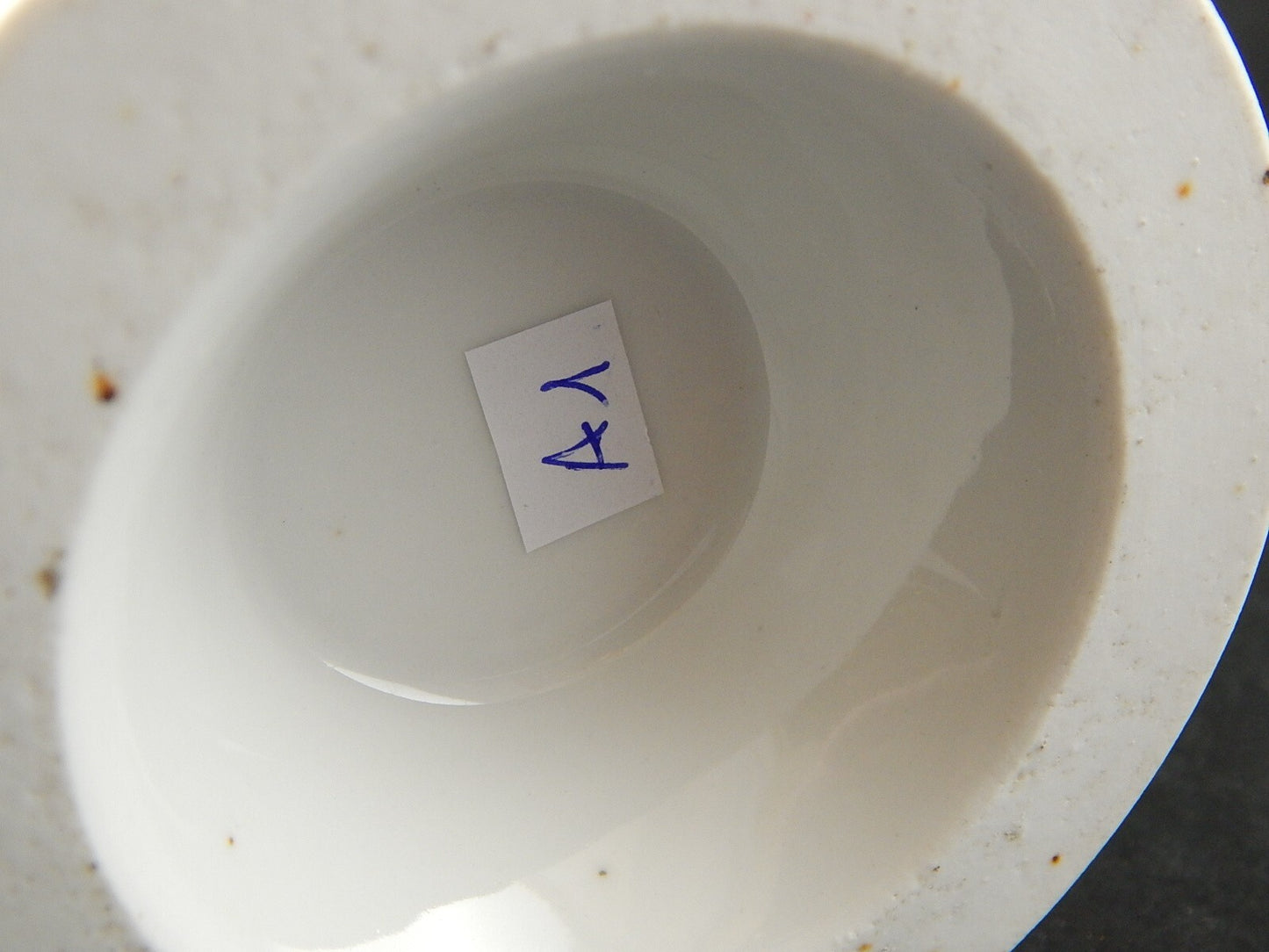 ANTICA RARA PREZIOSA CAFFETTIERA IMPERO PORCELLANA BIANCA ORO INIZIO 1800