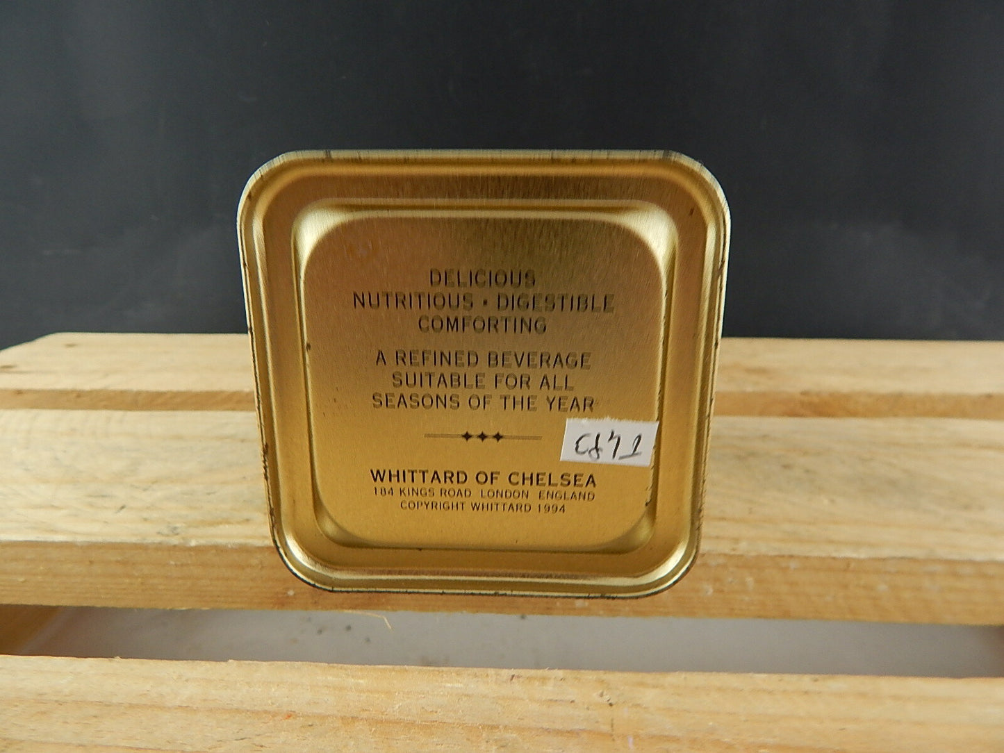 COLLEZIONE VINTAGE ORIGINALE SCATOLA DI LATTA TE' WHITTARD PUBBLICITARIA
