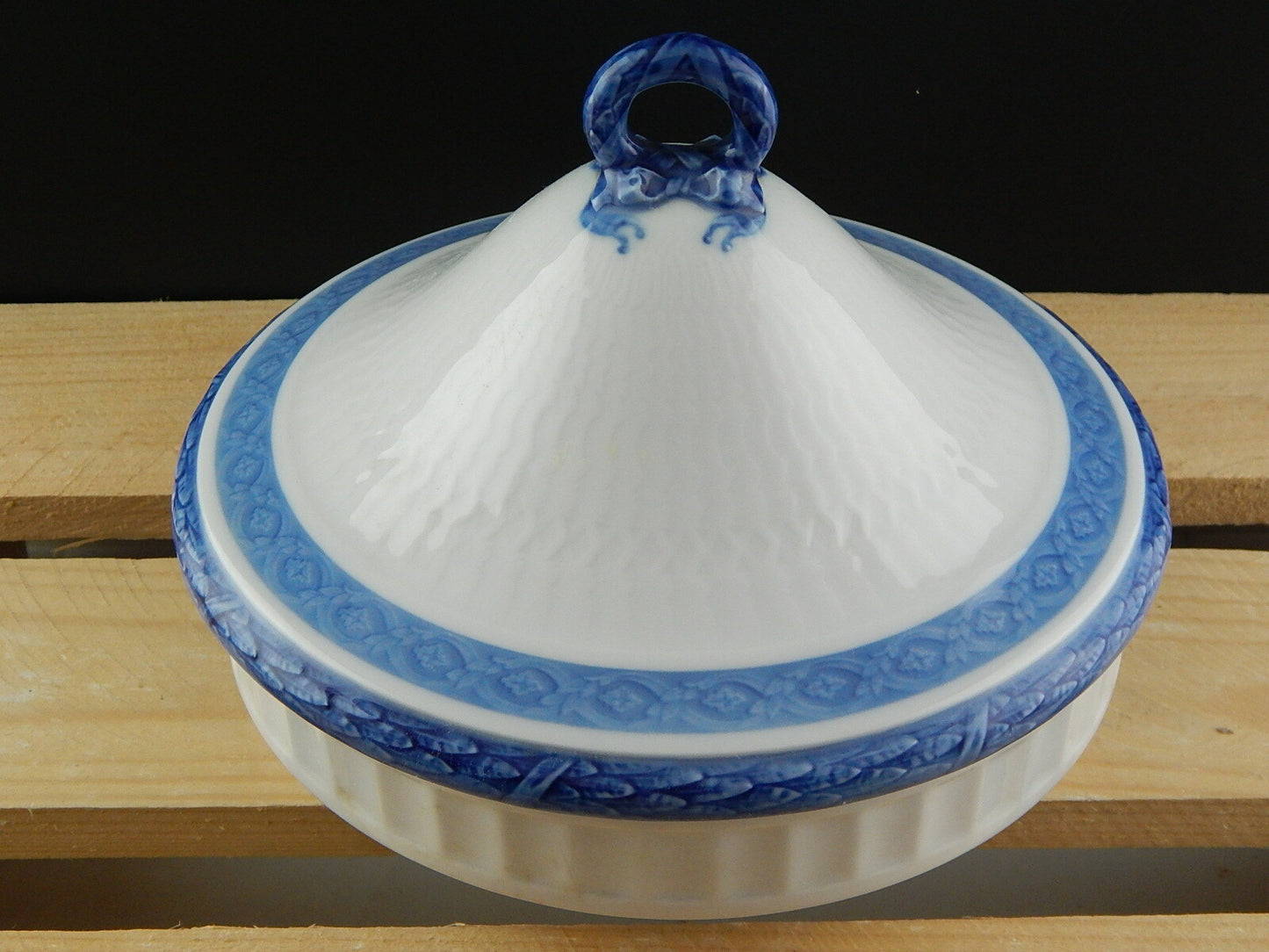 ROYAL COPENHAGEN RARA VEGETABLES LEGUMIERA BISCOTTIERA PORCELLANA FAN VENTAGLIO