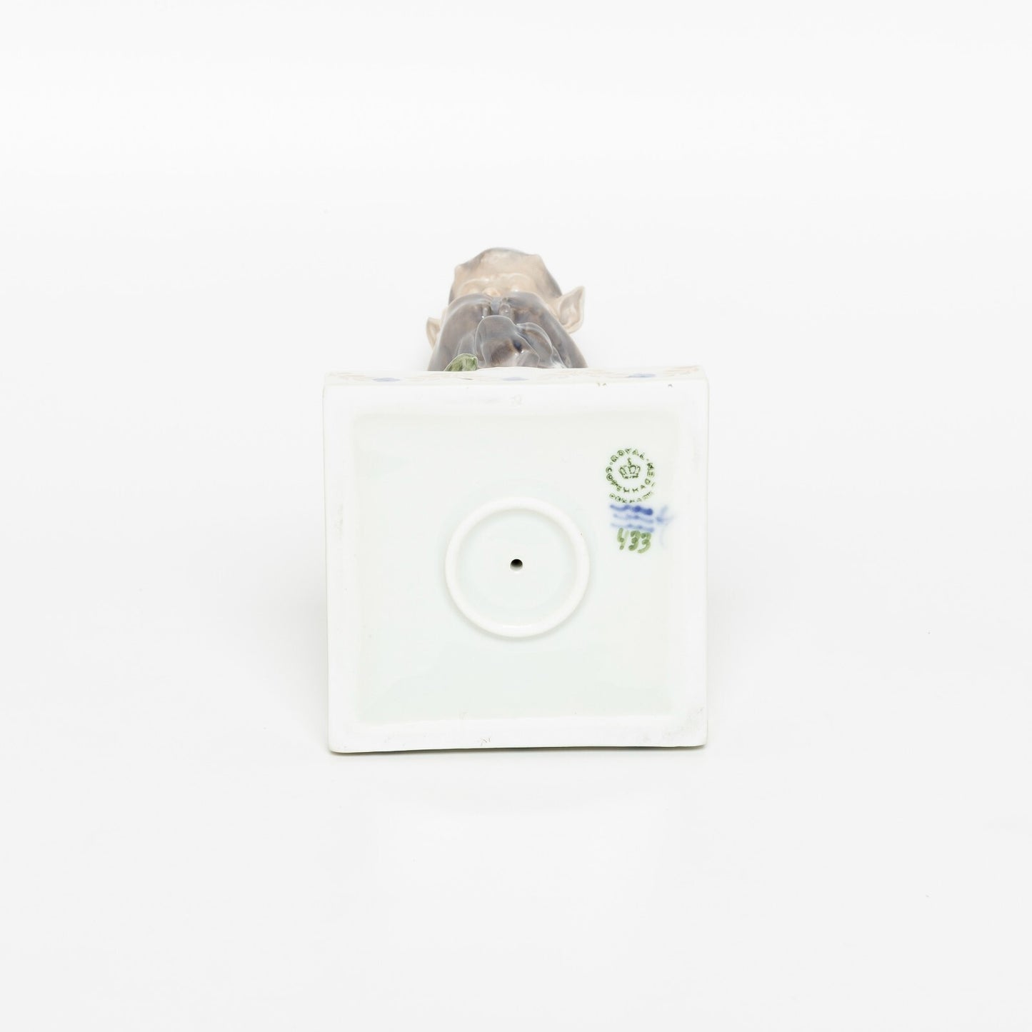 STATUINA PORCELLANA ROYAL COPENHAGEN "Fauno con Lucertola" COD 433 CM 21x9x9