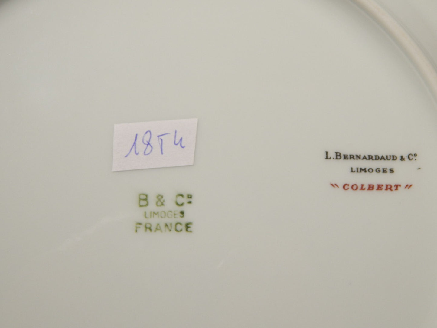 STUPENDO RARO PIATTO ART DECO BERNARDAUD & CO LIMOGES PORCELLANA ANNI 30 COLBERT