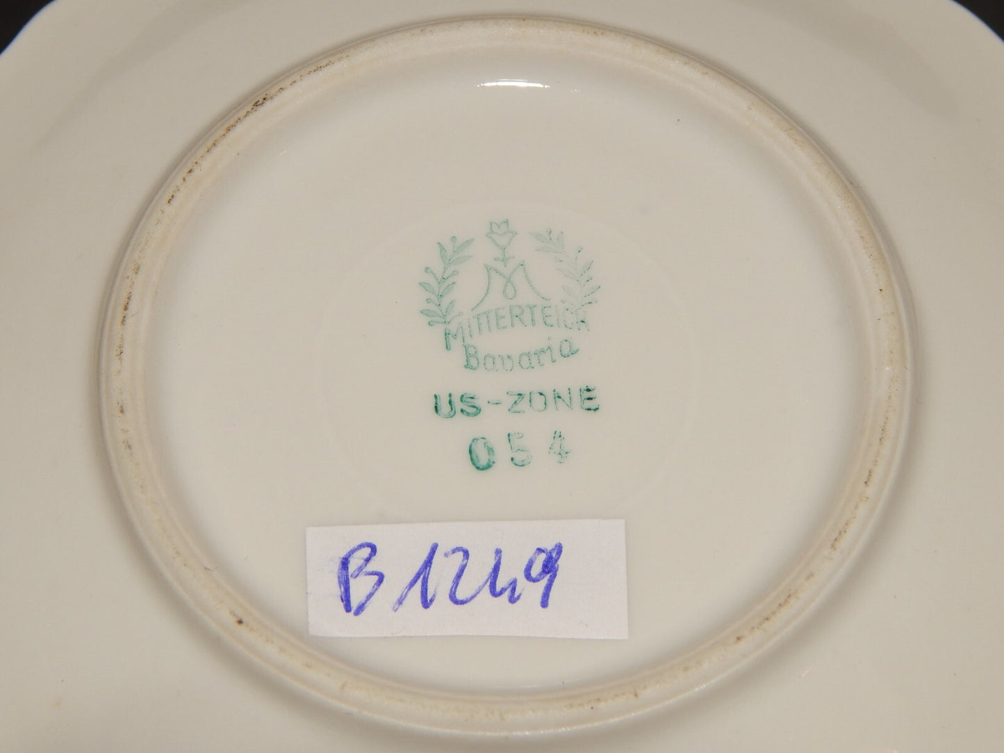 ANTICA ROCAILLE TAZZINA CAFFÈ PORCELLANA MITTERTEICH META' 900 U.S. ZONE GERMANY