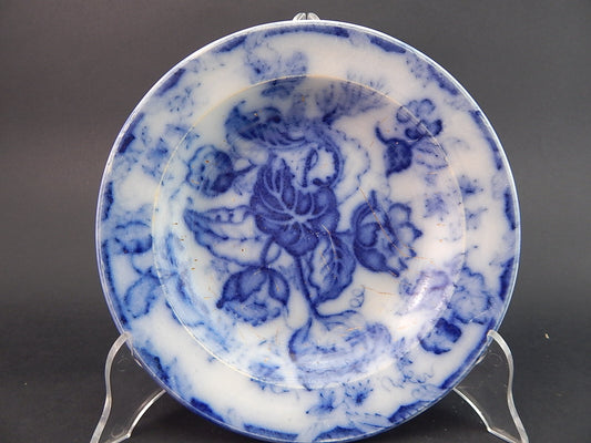 ANTICO PIATTO FONDO NINFEE BLU CERAMICA RICHARD MILANO FINE 800 WATER NYMPH A898