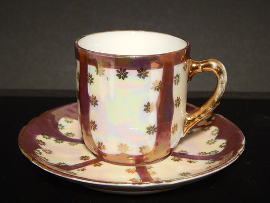 ANTICA LIBERTY PREZIOSA TAZZINA PORCELLANA GINORI 1896-1910 DECORO A LUSTRO