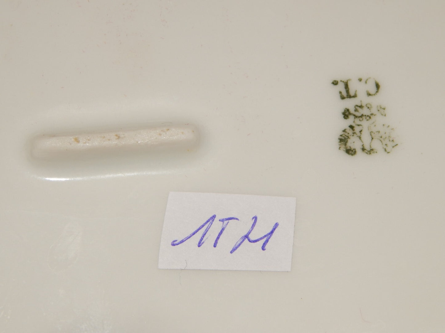 ANTICA PREZIOSA PORCELLANA VASSOIO OVALE IMPERO C. TIELSCH ALTWASSER FINE 800