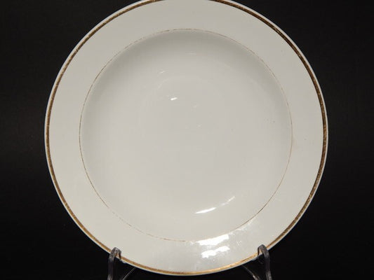 ANTICO SERVIZIO 18 PIATTI CERAMICA RICHARD MILANO FINE 800 BIANCO E ORO IMPERO