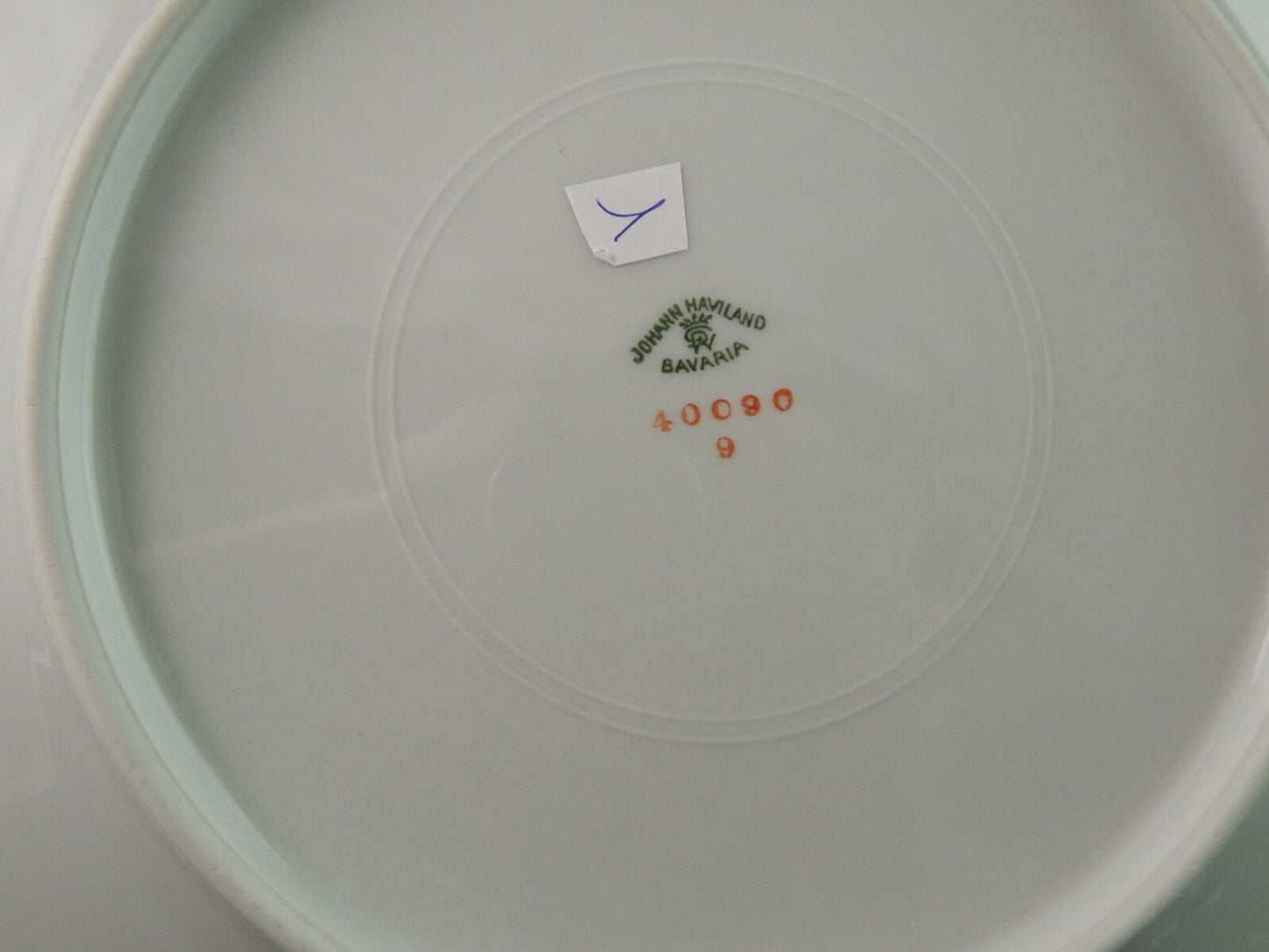 ANTICO SERVIZIO 8 PIATTI PORCELLANA JOHANN HAVILAND BAVARIA DECORO SAVONA