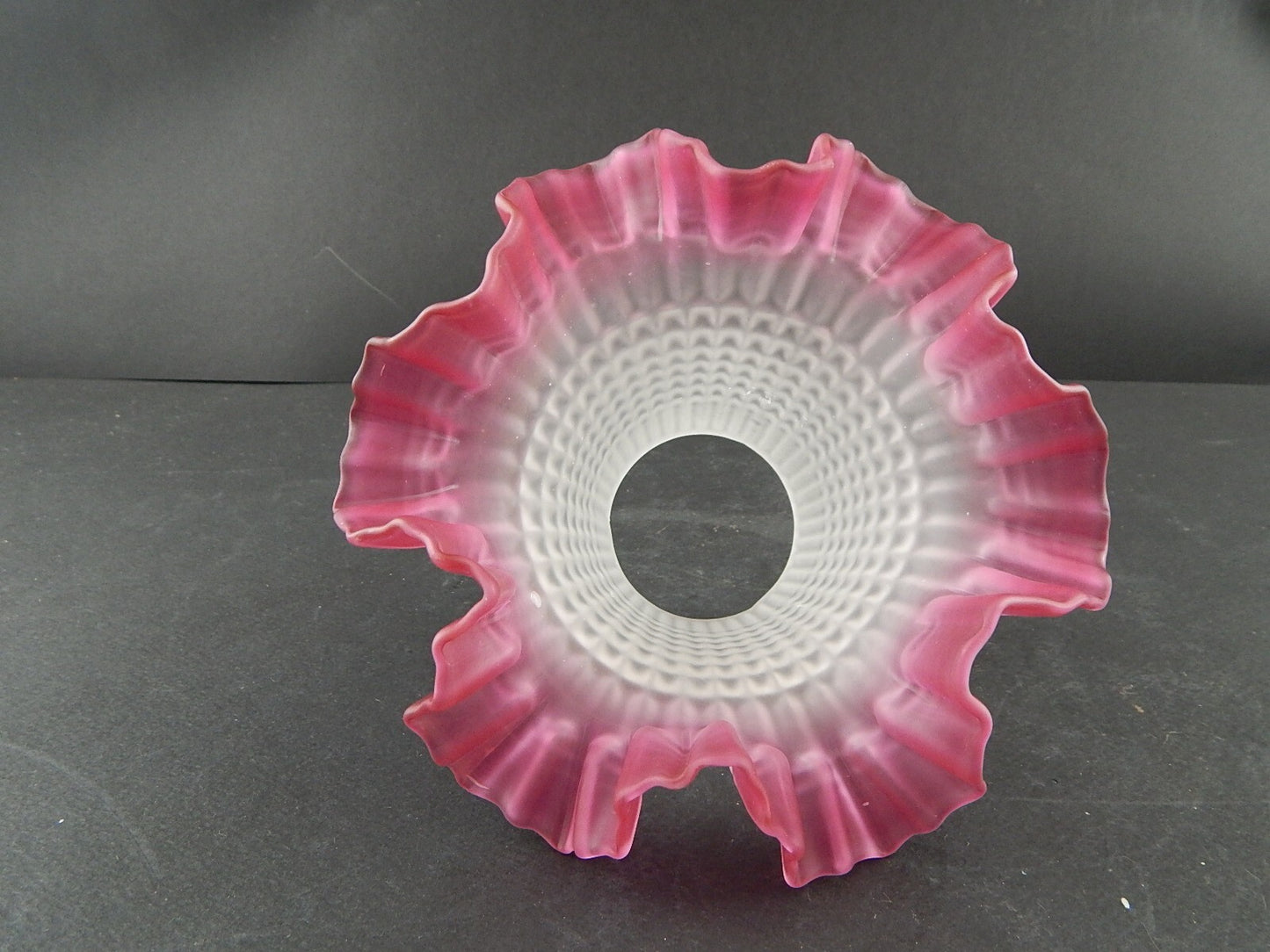 ANTICO EPOCA LIBERTY VETRO SATINATO TULIP PARALUME PER APPLIQUE O LAMPADA A420