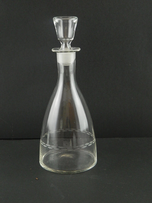 ANTICA PREZIOSA ART DECO BOTTIGLIA DECANTER CRISTALLO BOEMIA