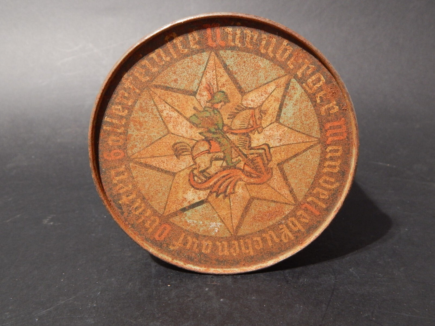 COLLEZIONE ANTICA ORIGINALE SCATOLA LATTA BISCOTTI ZENZERO METZGER NORIMBERGA