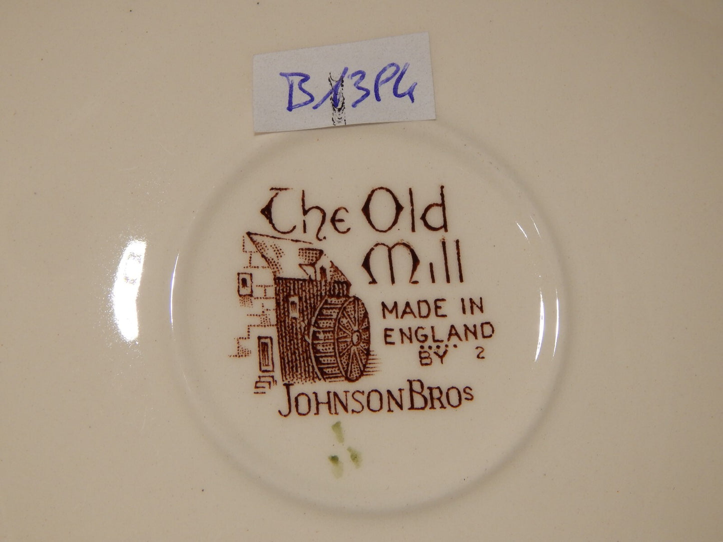 VINTAGE SET 6 TAZZE DA TE' SEMI PORCELLANA JOHNSON BROS THE OLD MILL STAMPA MANO