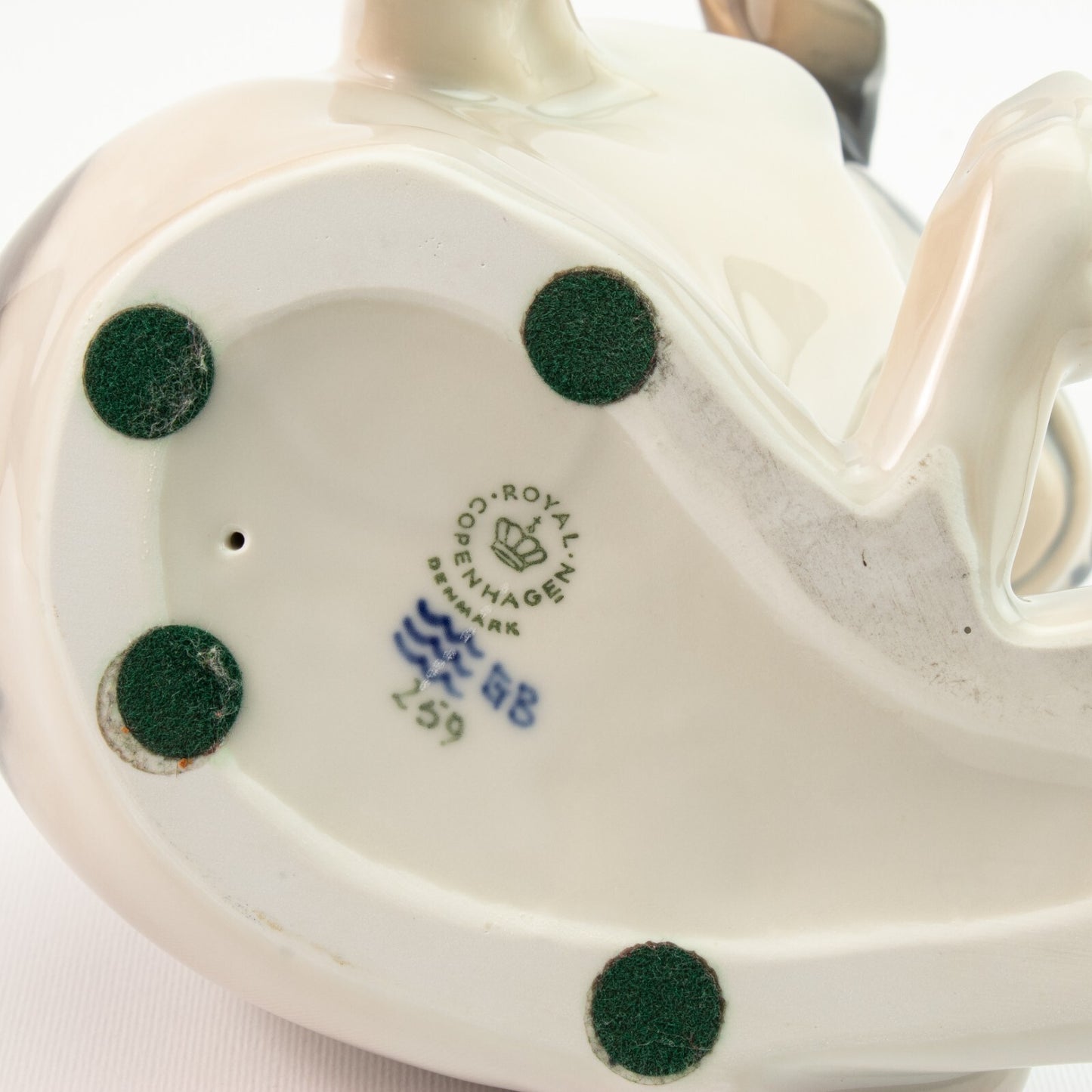 STATUINA PORCELLANA ROYAL COPENHAGEN "Cucciolo di Pointer" 259 ORIGINALE 20x18