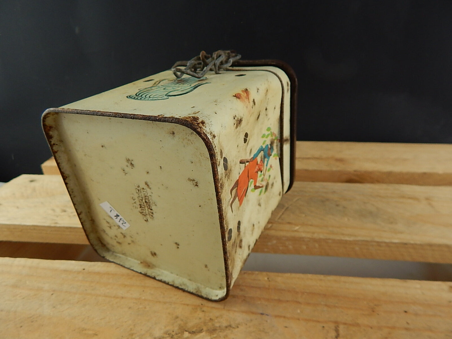 COLLEZIONE VINTAGE ORIGINALE SCATOLA DI LATTA CAFFE' COFFEE TIN BOX