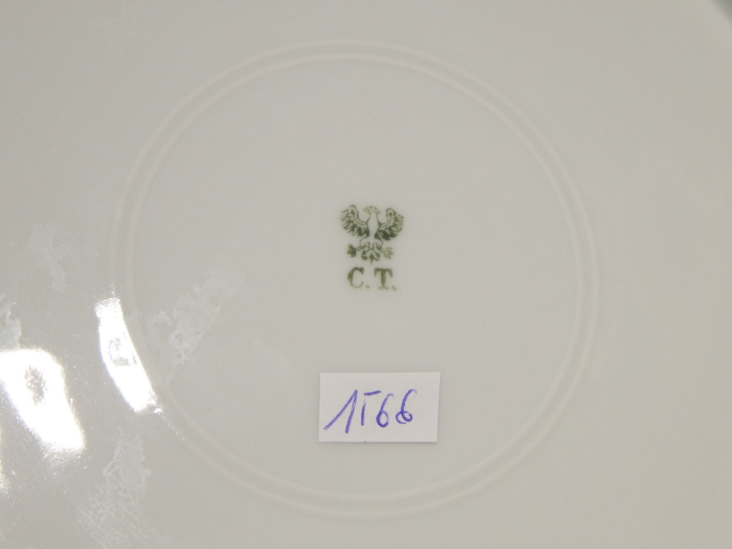 ANTICA PORCELLANA VASSOIO PIATTO PORTATA FONDO IMPERO TIELSCH ALTWASSER FINE 800