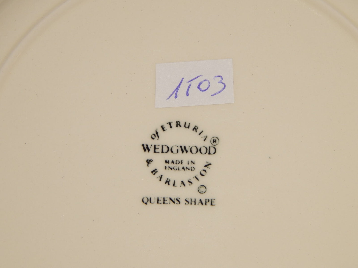 VINTAGE CERAMICA WEDGWOOD ETRURIA BARLASTON QUEENS SHAPE SET 6 PIATTI DESSERT