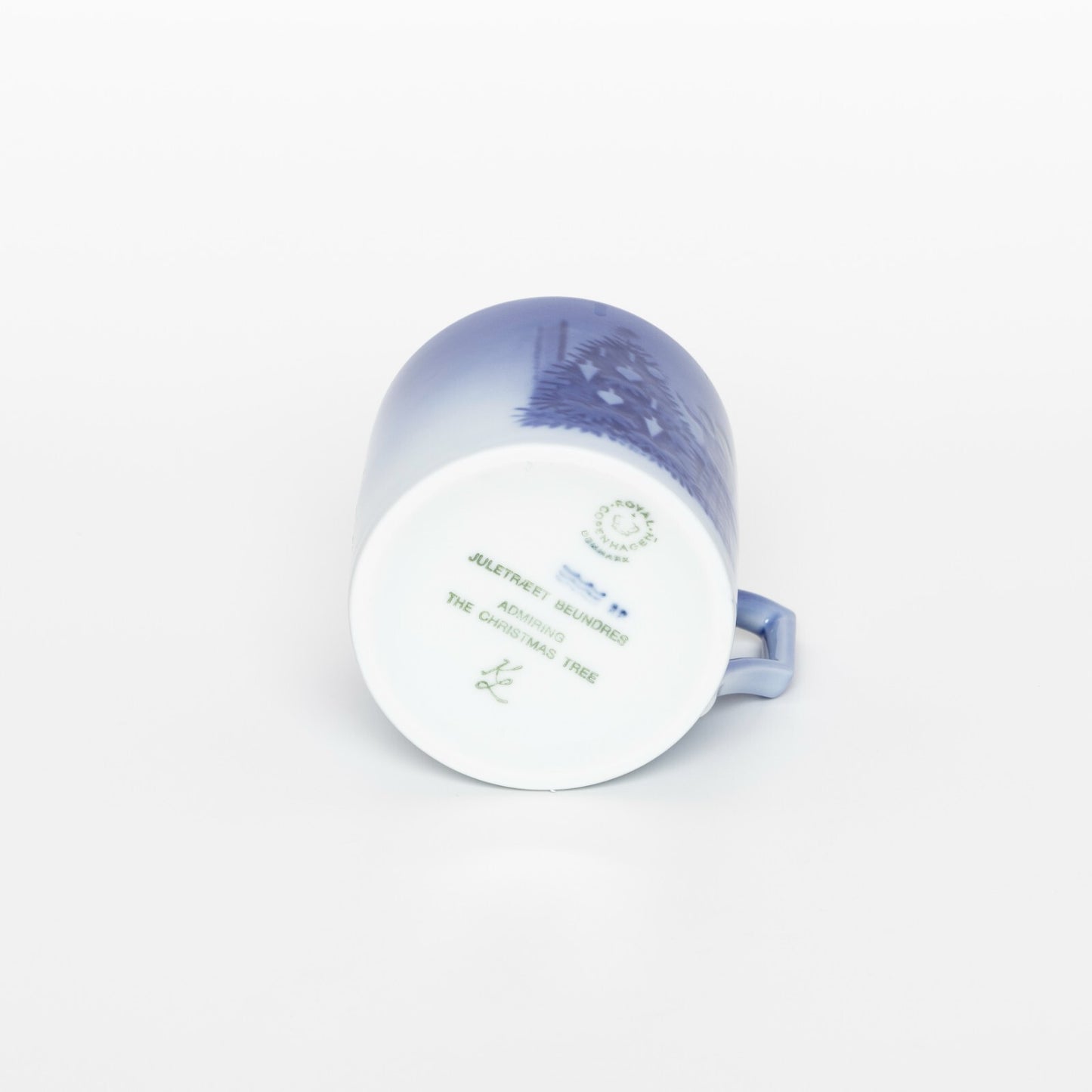 ROYAL COPENHAGEN PORCELLANA TAZZA DI NATALE 1981 ORIGINALE CON PIATTINO CM 7