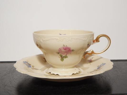PREZIOSA ROCAILLE ANTICA TAZZA DA TE' PORCELLANA ROSENTHAL POMPADOUR #