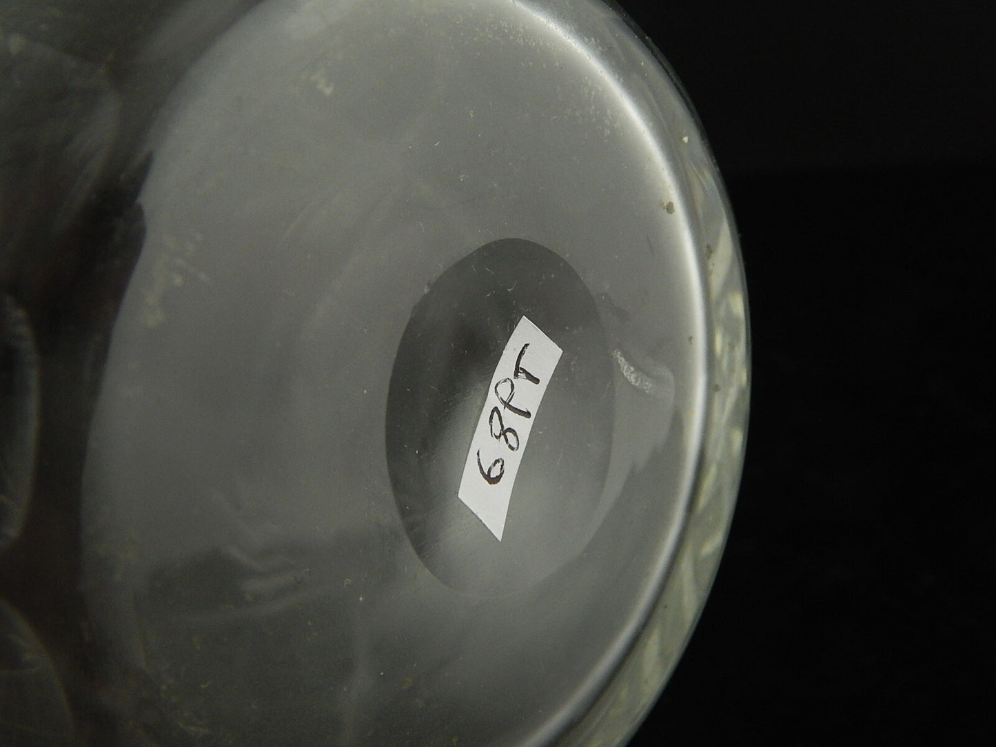 ANTICA RARA BOTTIGLIA TAVOLA ART DECO CRISTALLO MOLATO INCISO BOEMIA