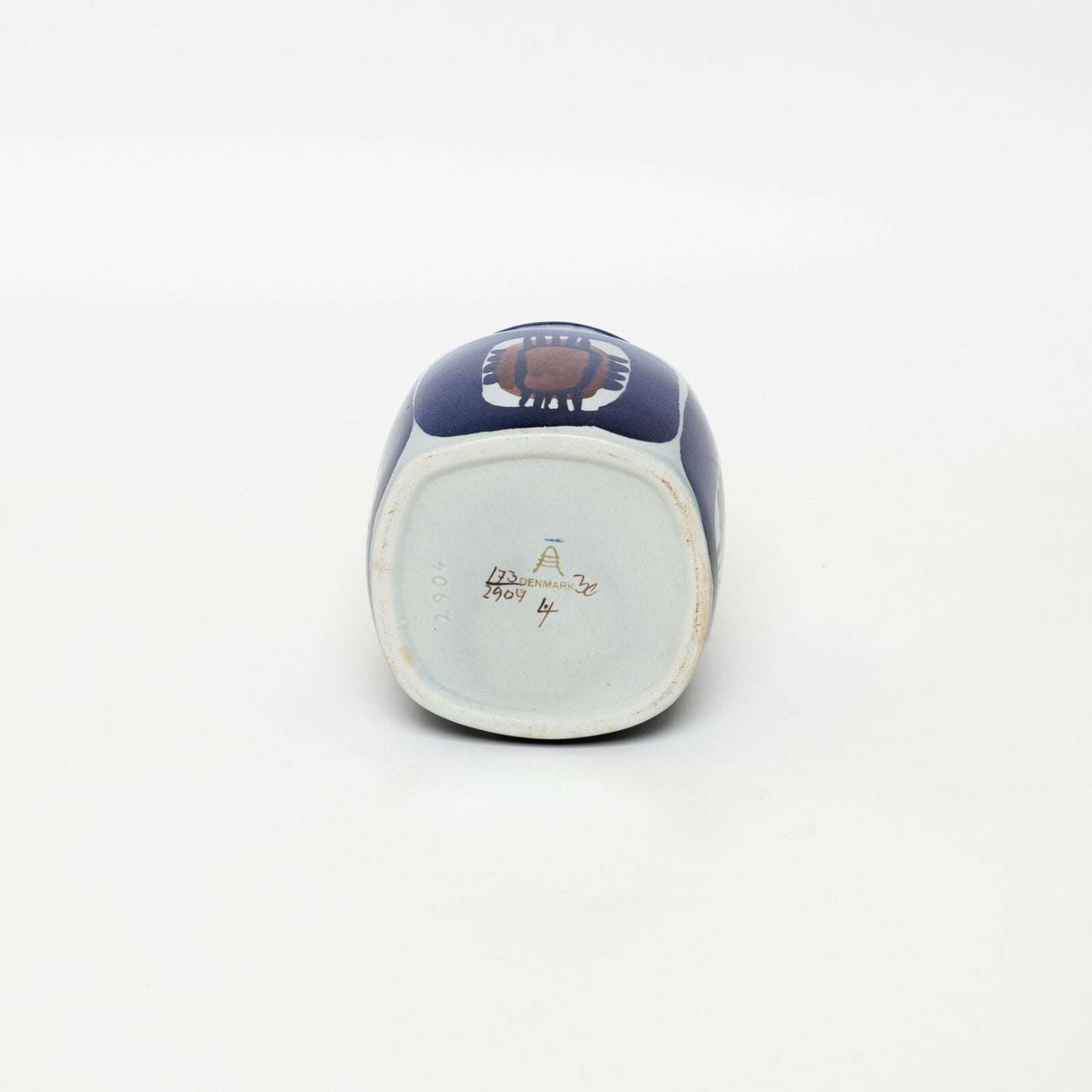 RARO BARATTOLO SUGHERO CERAMICA ROYAL COPENHAGEN COLLEZIONE TENERA FAJANCE CM 10