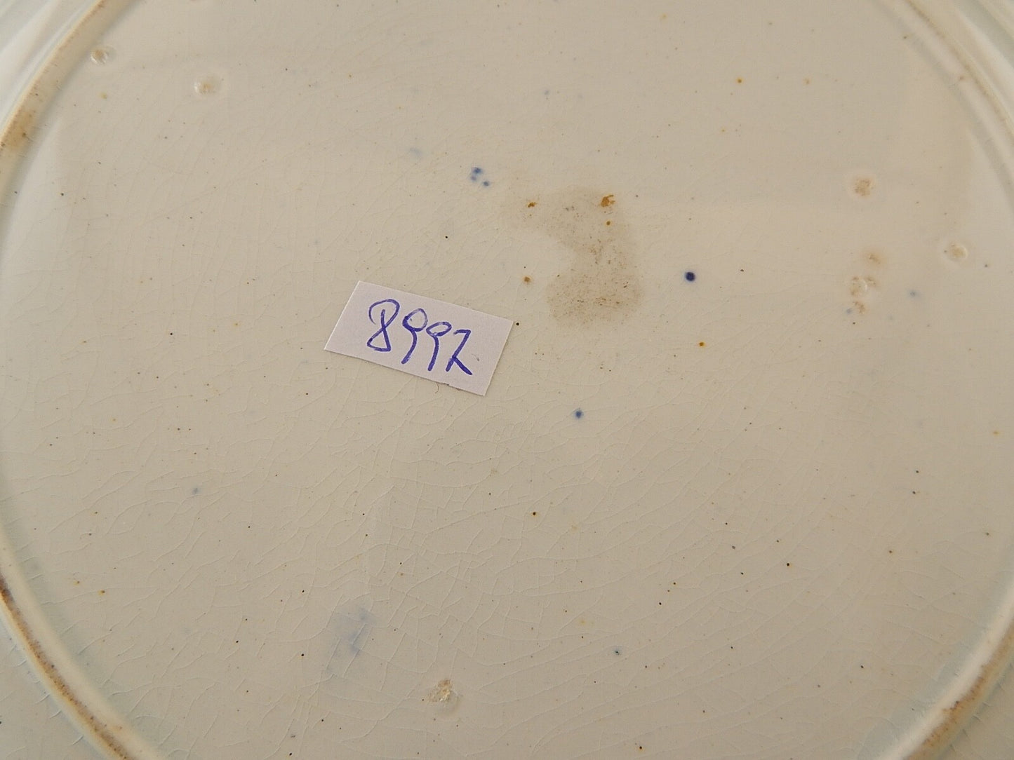 ANTICO PIATTO SEMI PORCELLANA COLLEZIONE WILLOW VITTORIANO INGLESE FINE 800