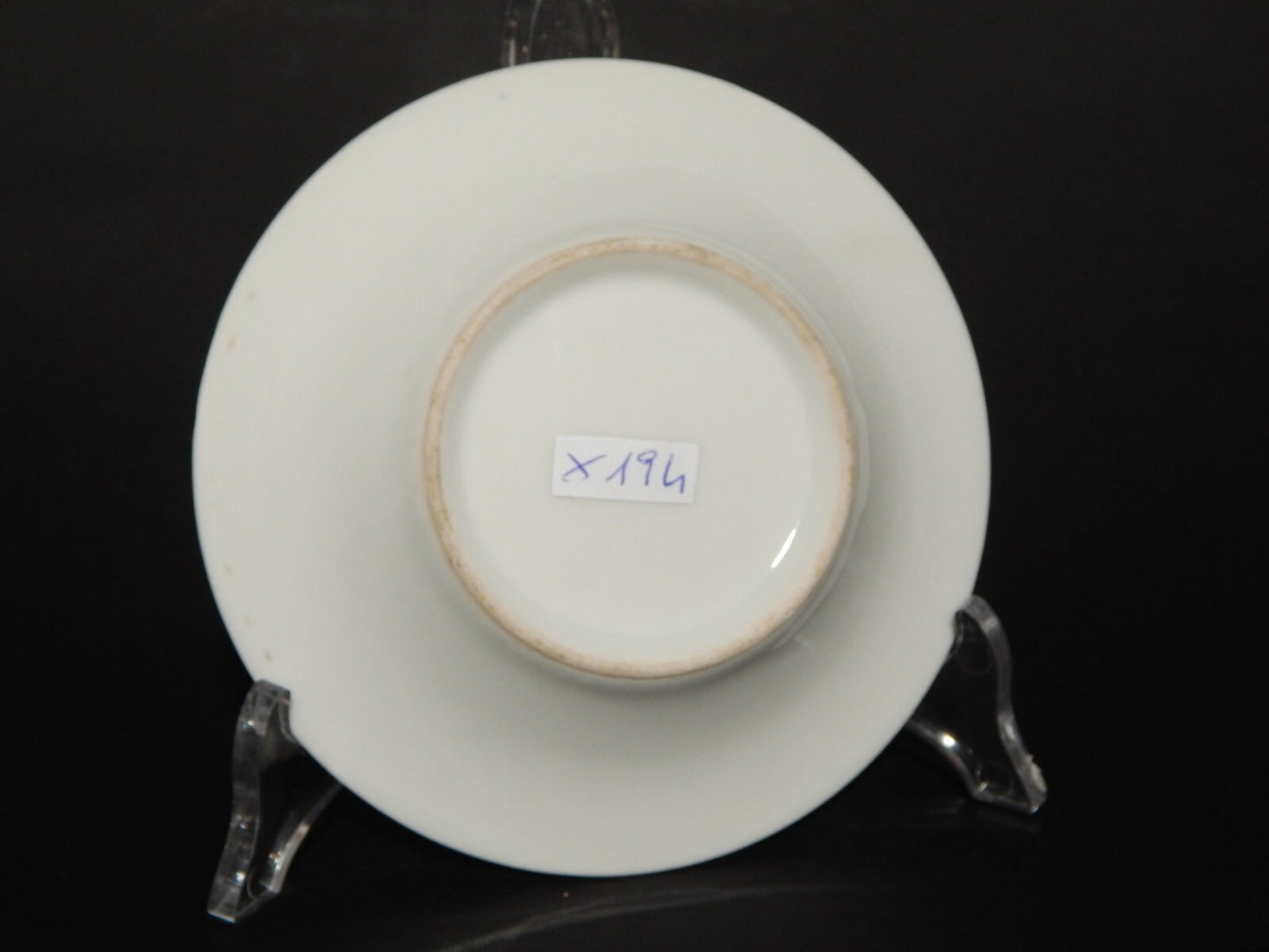 ANTICA PREZIOSA TAZZA PORCELLANA BIANCA E ORO IMPERO GINORI DOCCIA META' 800 #