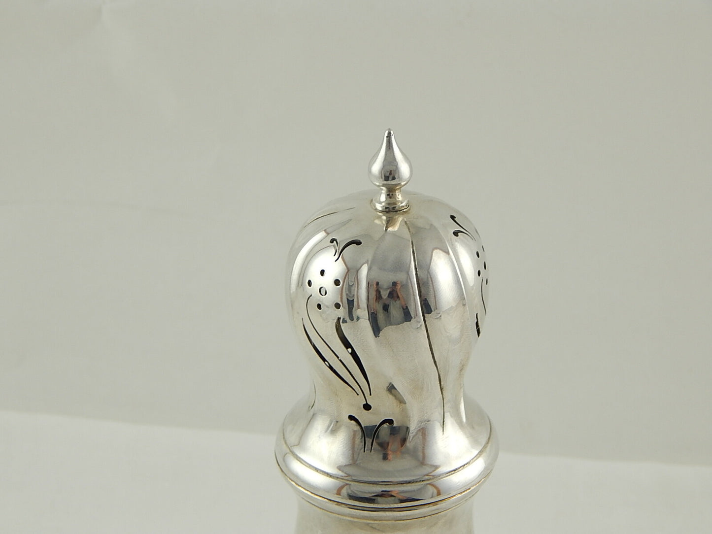 PREZIOSO SPARGI ZUCCHERO PUNZONE ARGENTO 925 ANNI '30 SOLID SILVER SUGAR SHAKER