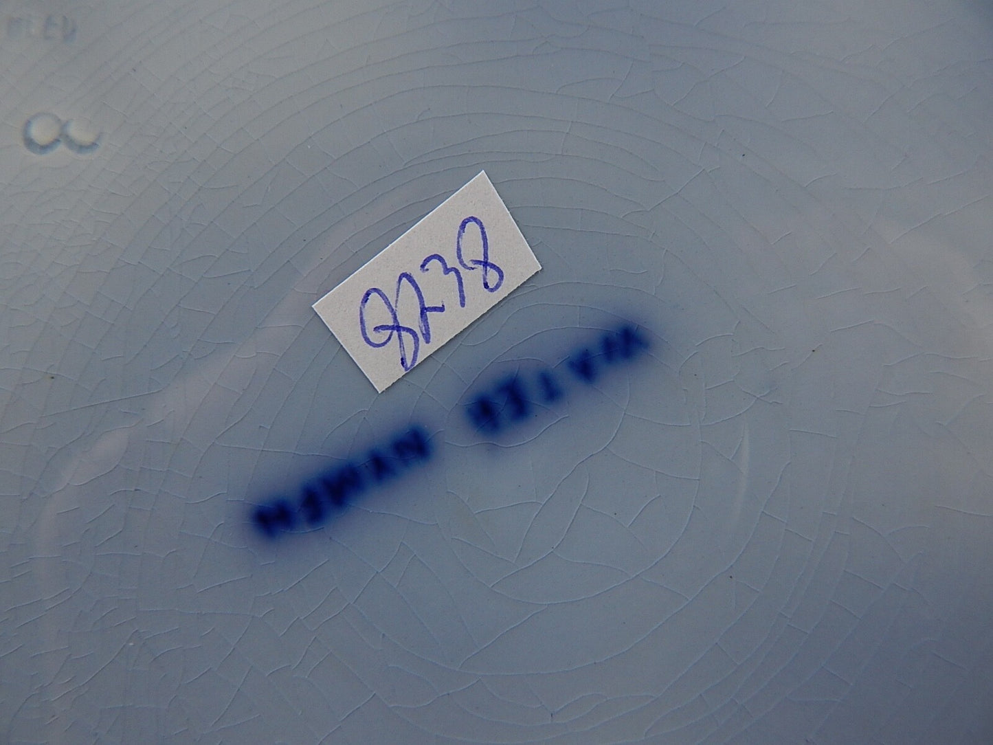 ANTICO PIATTO NINFEE CERAMICA RICHARD MILANO FINE 800 FLOW BLUE WATER NYMPH 8738