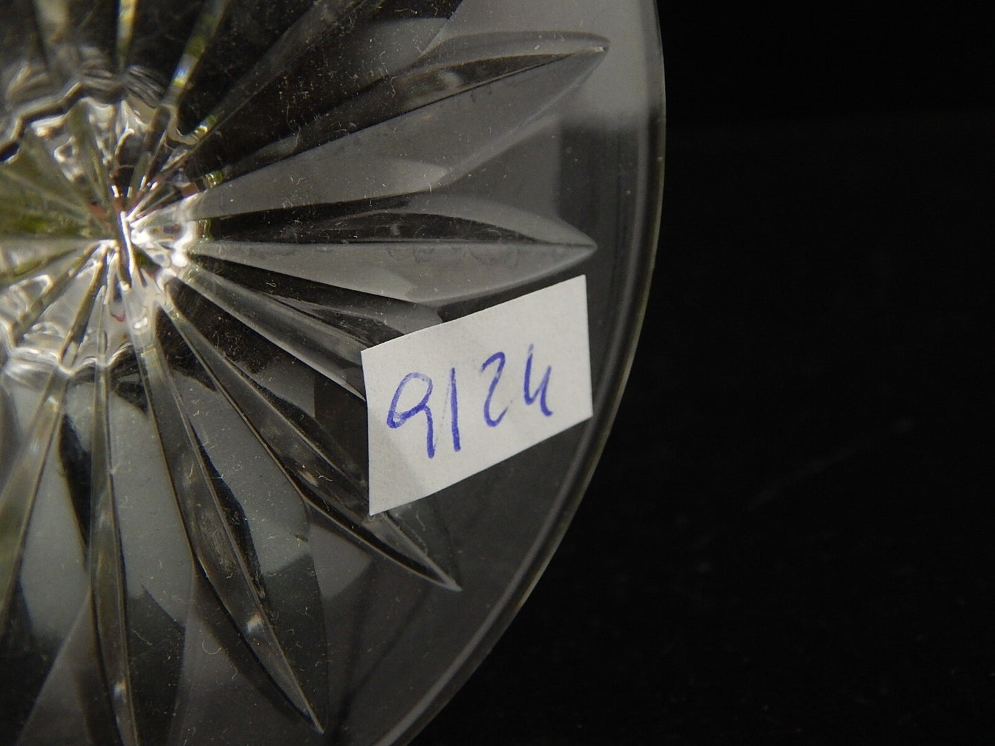 VINTAGE BICCHIERE CALICE CRISTALLO GERMANIA MOLATO NACHTMANN VERDE RESEDA