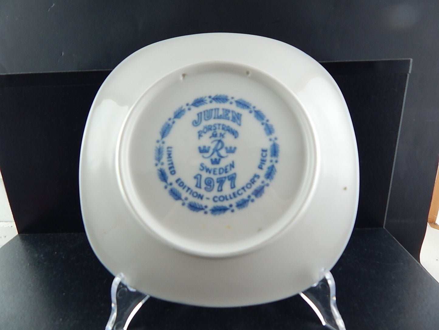 RORSTRAND PIATTO PORCELLANA NATALE 1977 PORCELAIN CHRISTMAS PLATE COLLEZIONE NEW