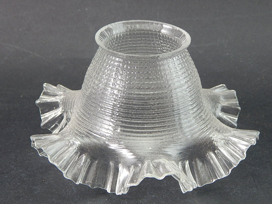 ANTICO EPOCA LIBERTY VETRO SOFFIATO TULIP PARALUME PER APPLIQUE O LAMPADA #2099