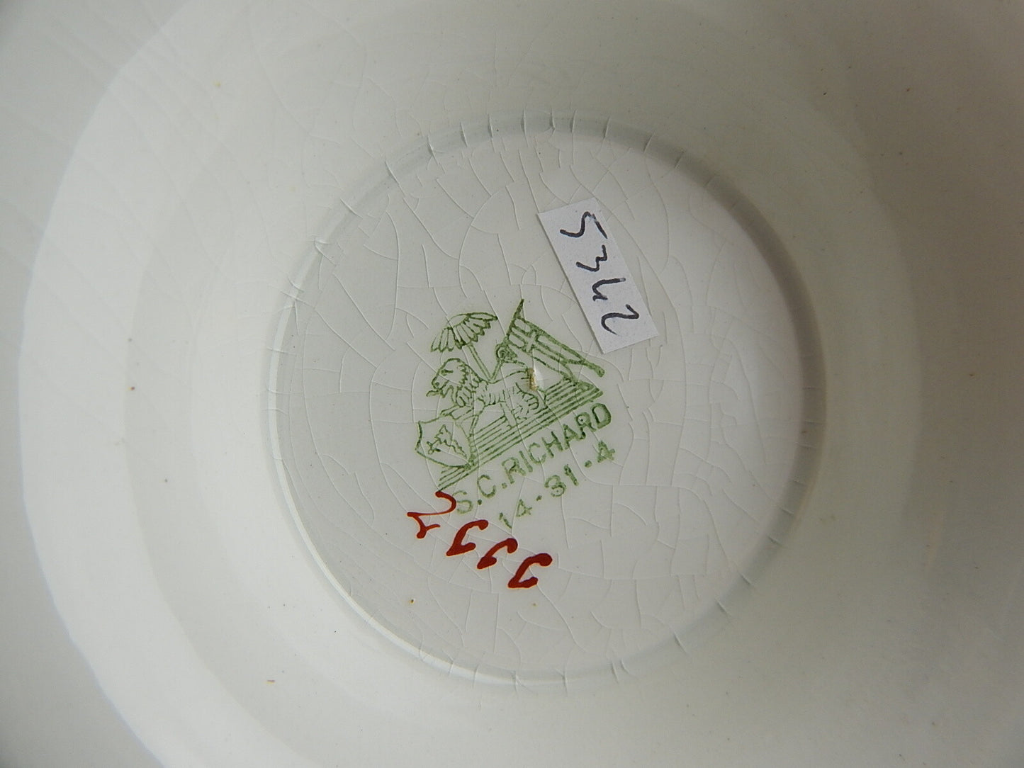 ANTICA AUTENTICA ZUPPIERA CENTROTAVOLA MODELLO IMPERO CERAMICA RICHARD MILANO