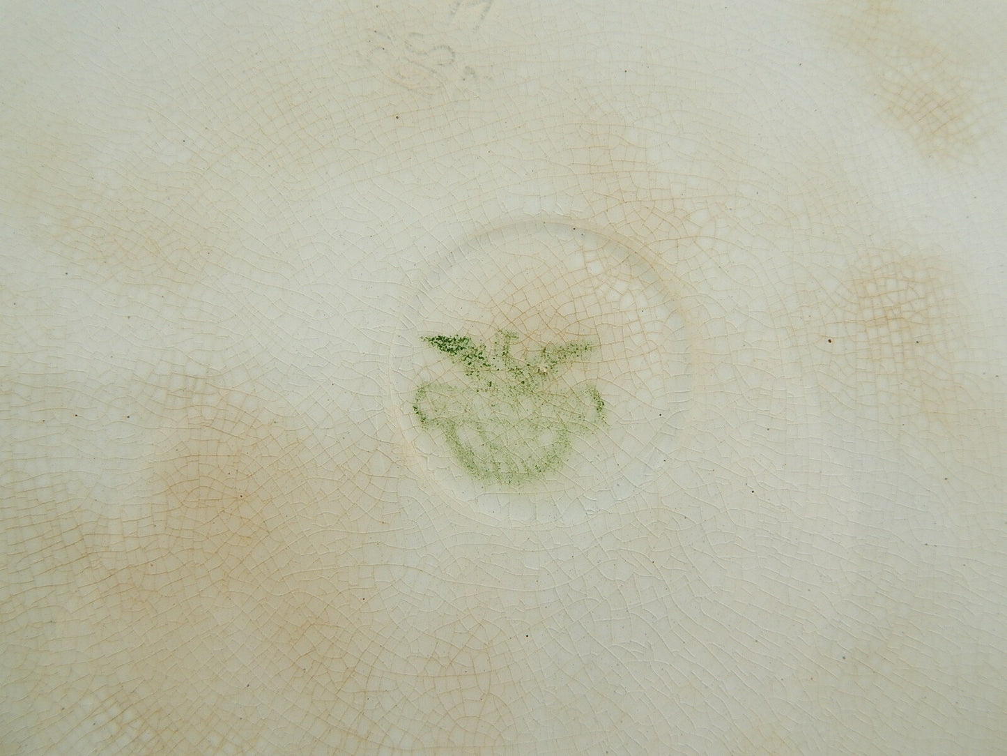 ANTICO ART NOUVEAU VASSOIO PIATTO PORTATA CERAMICA ITALIANA LAVENO GIRASOLI #