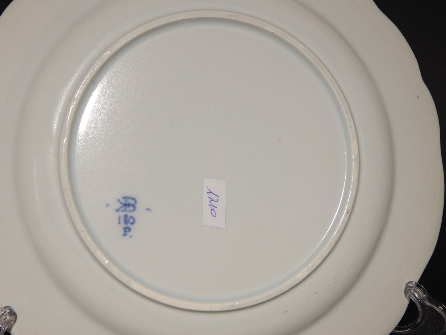 ANTICO PREZIOSO RARO PIATTO CERAMICA DELFT FINE 800 DECORO DIPINTO FLOREALE