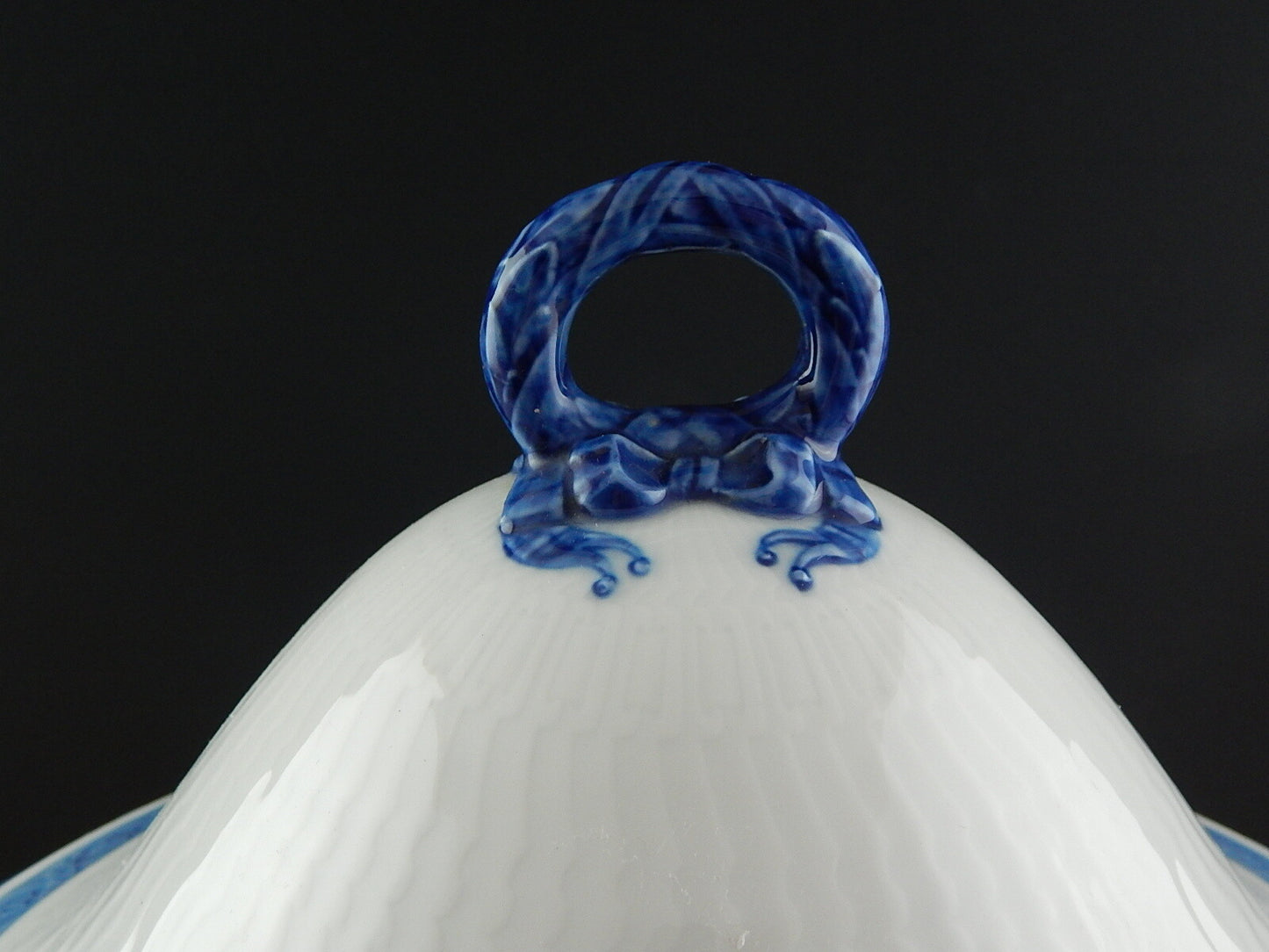ROYAL COPENHAGEN TUREEN ZUPPIERA CENTROTAVOLA PORCELLANA FAN VENTAGLIO
