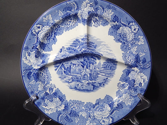 ENOCH WOOD'S ENGLISH SCENERY PIATTO 3 SEZIONI ANTIPASTIERA SEMI PORCELLANA