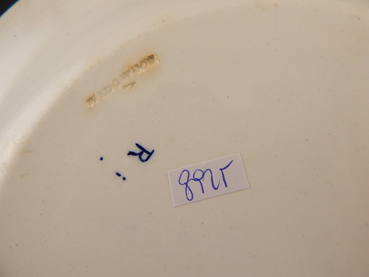 ANTICO RARO PIATTO PORCELLANA WEDGWOOD SEGNI ZODIACALI META' '800 BIANCO BLU