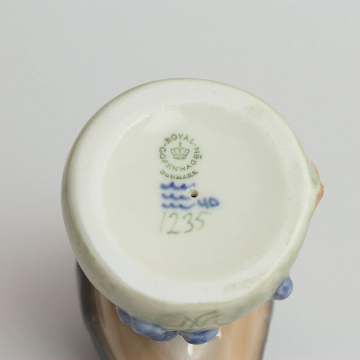 STATUINA PORCELLANA ROYAL COPENHAGEN "Tordo Sassello" 1235 ORIGINALE HANDMADE