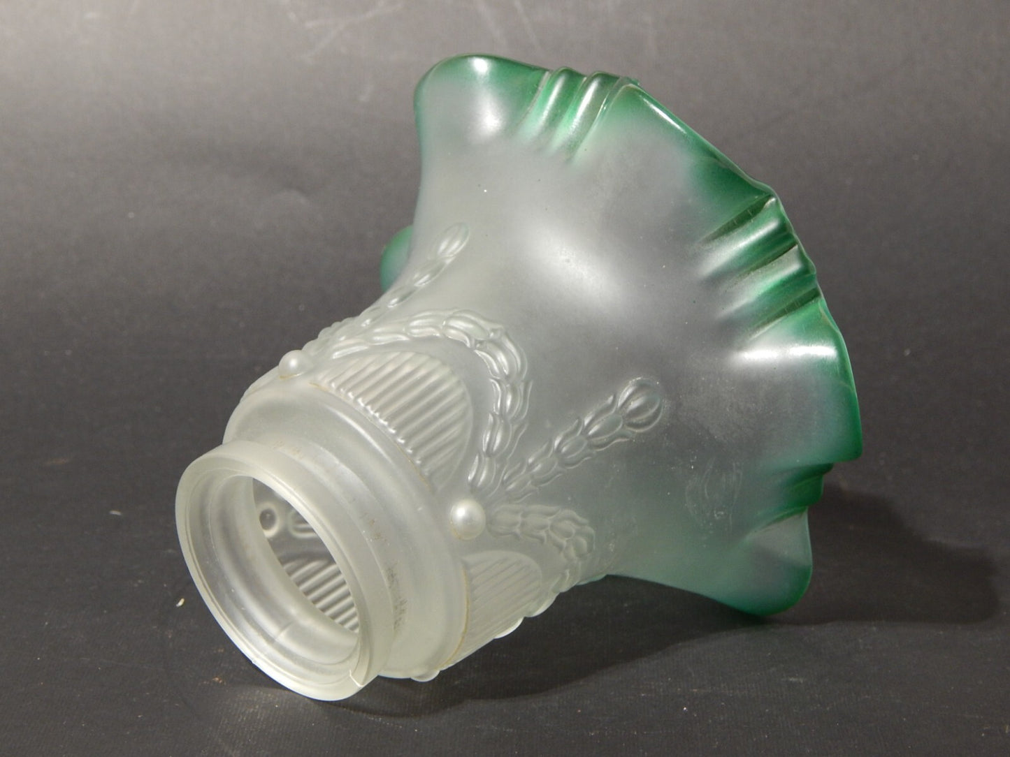 ANTICO PRIMO 900 VETRO TULIP PARALUME PER APPLIQUE O LAMPADA STILE IMPERO