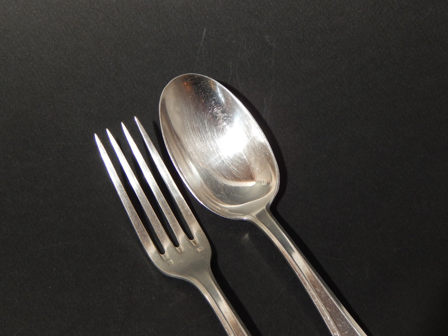 ANTICO ART DECO SET 18 POSATE FRANCESI ARGENTERIA SFAM ALPACCA ARGENTATE