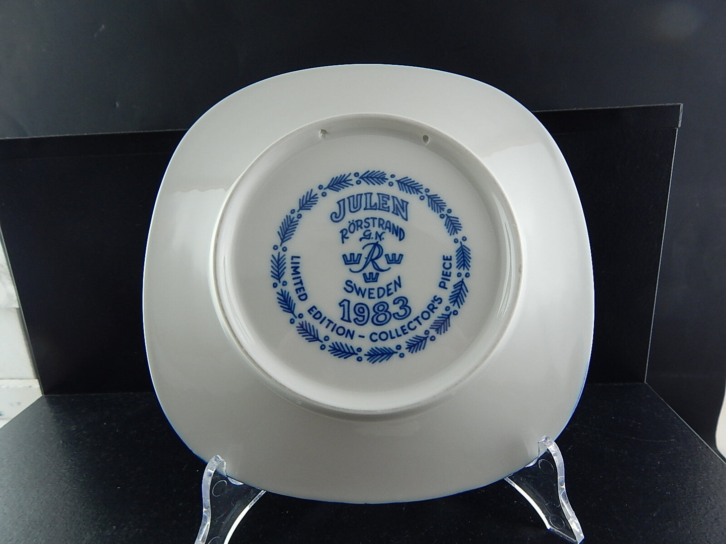 RORSTRAND PIATTO PORCELLANA NATALE 1983 PORCELAIN CHRISTMAS PLATE COLLEZIONE NEW